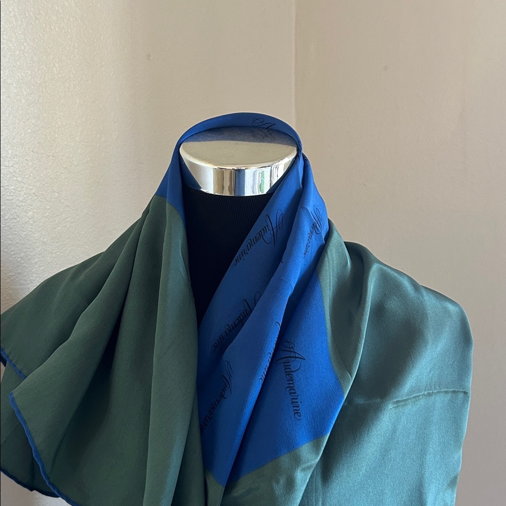 Audemarine Blue Scarf.  Audemars Pignet silk scarf